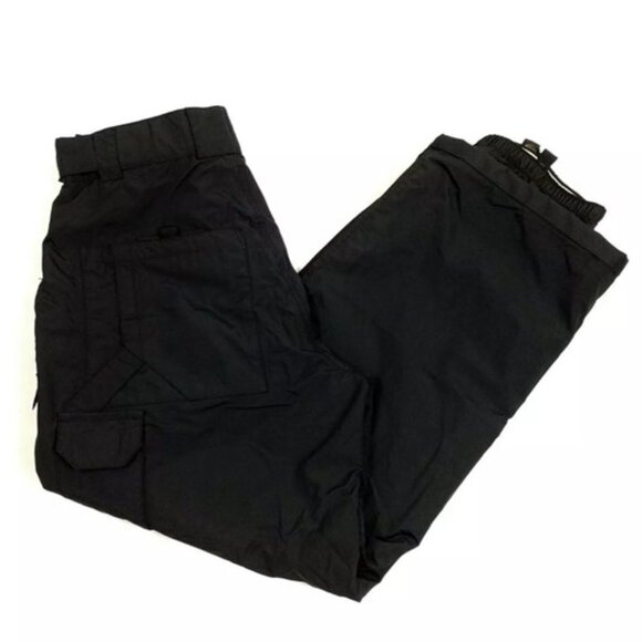 B360 Aquaphile Black Lined Nylon Adjustable Waist Snow Pants Mens Medium - Picture 10 of 16